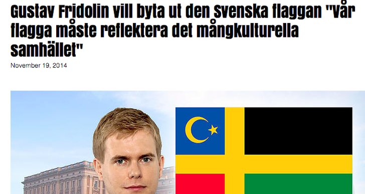 Politik, Miljöpartiet, svenska flaggan, Gustav Fridolin
